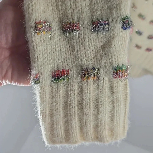 {Anthropologie} Moth Metallic Check Sweater - Picture 8 of 12